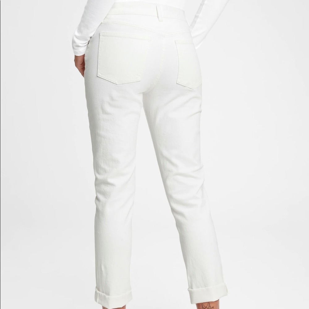 White straight leg jeans . Size 28